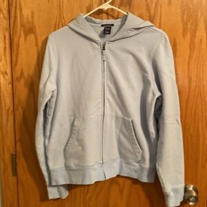 Women’s GAP Light Blue Hooded Sweatshirt, Size Large